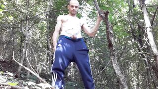 Long piss in the forest. Outdoor pissing - 4 image
