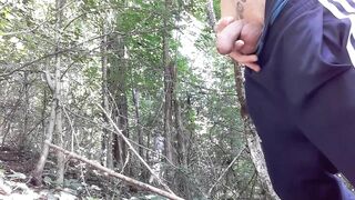 Long piss in the forest. Outdoor pissing - 9 image