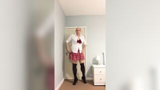 Adam Thompson, Baby One More Time, Britney Spears, Sissy Humiliation, Schoolgirl Outfit - 2 image