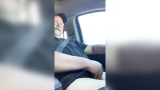 jerking my tiny cock while driving in public barefoot showing what a bitch I am - 4 image