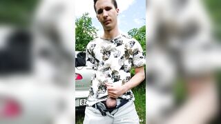 Public Cum Masturbation - 10 image