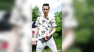 Public Cum Masturbation - 6 image