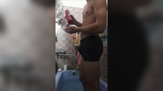 Young boy take shower - 4 image