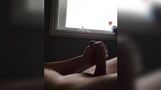 Stroking my thick cock till I cum - 8 image