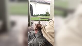 Front Porch Masturbation In The Hood - 3 image