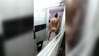 This tan boy wanna get fuck in pool locker room - 10 image