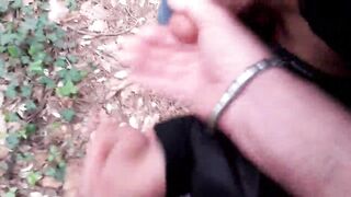 Francky sucks a guy in the forest he jerks me off I cum in his hand - 10 image