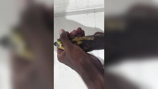 Cumming my black banana in balcony in heavy traffic - 8 image