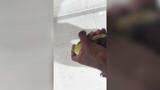 Cumming my black banana in balcony in heavy traffic - 9 image