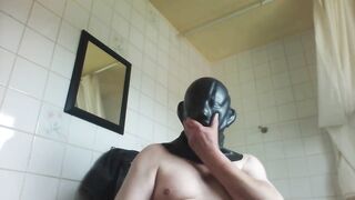 trying a mask and gasmask - 2 image