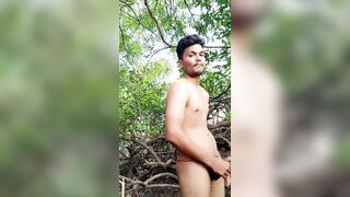 Forest outdoor masturbation #gaju part1 in jungle desi boy special - 9 image