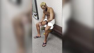 KennieJai gets caught in locker room and gets sucked off