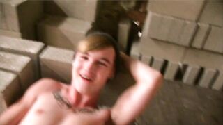 Cute Twink gets fucked in abandoned building - 8 image