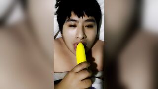 Good sucking rubber penis by young gay - 9 image