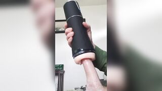 Sloppy blowjob with my electric blowjob machine..loads of cum! - 5 image
