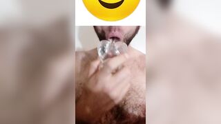 Straight Guy Does a Dildo Blowjob - 10 image