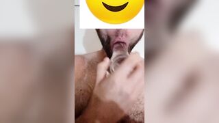 Straight Guy Does a Dildo Blowjob - 9 image