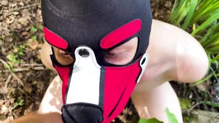 Outdoor Chastity Fag Humiliation - 3 image