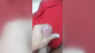 Jerking out a huge thick load of cum - 5 image