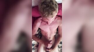 Twink stroking and cuming