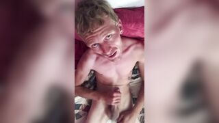 Twink stroking and cuming