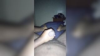 Jerking off with a condom - 7 image