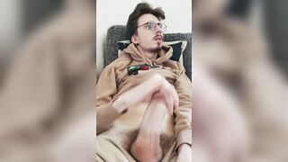 Jerking off and cum in my bed [Vertical version] - 3 image