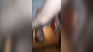 Bi Hairy College Otter Ass Rimmed & Nice 7" Dick Sucked Off Vocal Cumshot - 6 image