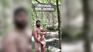 Gaybear jerks off in public woods brian_thickbear - 7 image