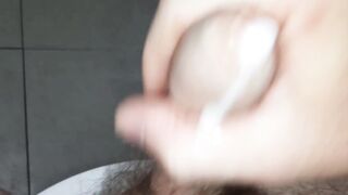 Check out my hot smelly uncut smegma precum dick! // cumshot in public from dirty thoughts! - 9 image