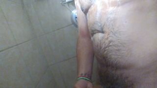 Getting off solo in hot milfs shower - 1 image
