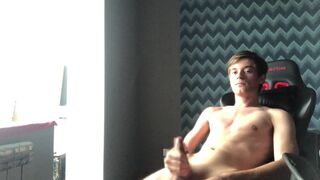 18 CUTE BOY STRIP nude AND CUMS - 1 image