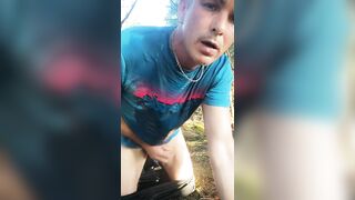 Scallyoscar pisses and nearly chokes on piss and then shoots a load of cum - 7 image