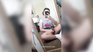 Teen fucks himself and jerks off (Preview) - 2 image