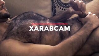 Yacine, fur and cum - arab gay sex - 1 image