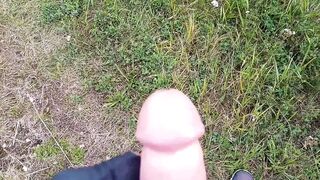 outdoor masturbating - 1 image