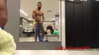 Changing in the gym locker room - 1 image