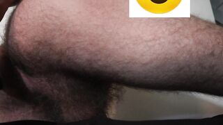 Vibrator Play Short | Hairy BWC, Hairy Ass and Balls - 5 image