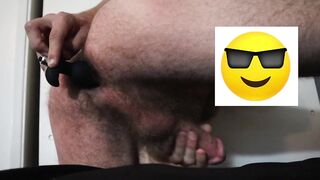 Vibrator Play Short | Hairy BWC, Hairy Ass and Balls - 9 image