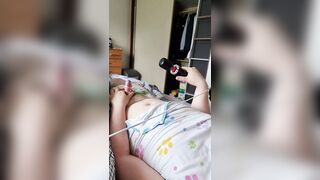 Cumming hard in diaper using a Wand - 10 image