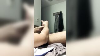 Jerking off with two hands with explosive cumshot - 5 image