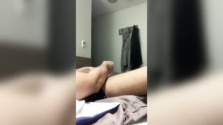 Jerking off with two hands with explosive cumshot - 9 image