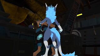 Protogen Furry gets back blown out over counter - 9 image