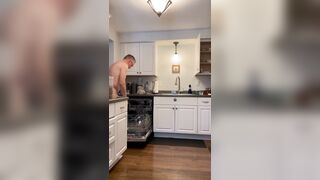Unloading the dishwasher naked - 6 image