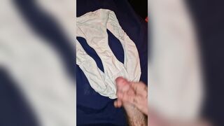 Cumming on wifes dirty knickers - 1 image