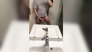 French twink playing with his big cock - 4 image