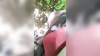 German daddy almost gets caught unpacking dick in nature and reacts with a cum explosion - 3 image