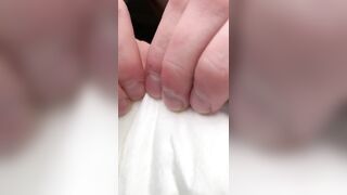 ABDL showing off his smooth ass and Plugging his hole before diaper change - 8 image