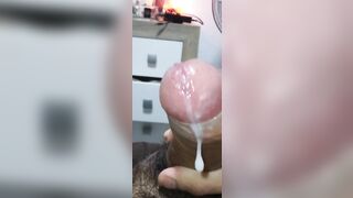 My precum and cum from close  - 8 image