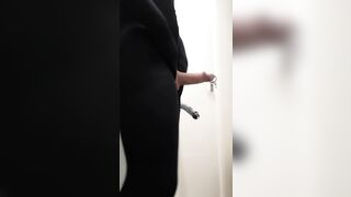 Pantyhose Encasement Dildo fucking Ejacution - 2 image